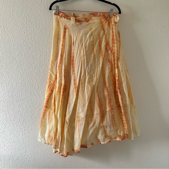 LAKHAY’S COLLECTION Wrap Tie Dye Skirt Fits Best Women Sz 30 - Picture 1 of 10
